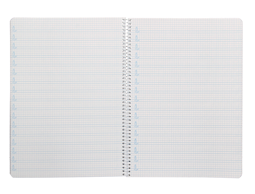 CUADERNO ESPIRAL LIDERPAPEL A4 PAUTAGUIA TAPA BLANDA 80H 75 GR CUADRO PAUTADO 4MM COLOR NARANJA