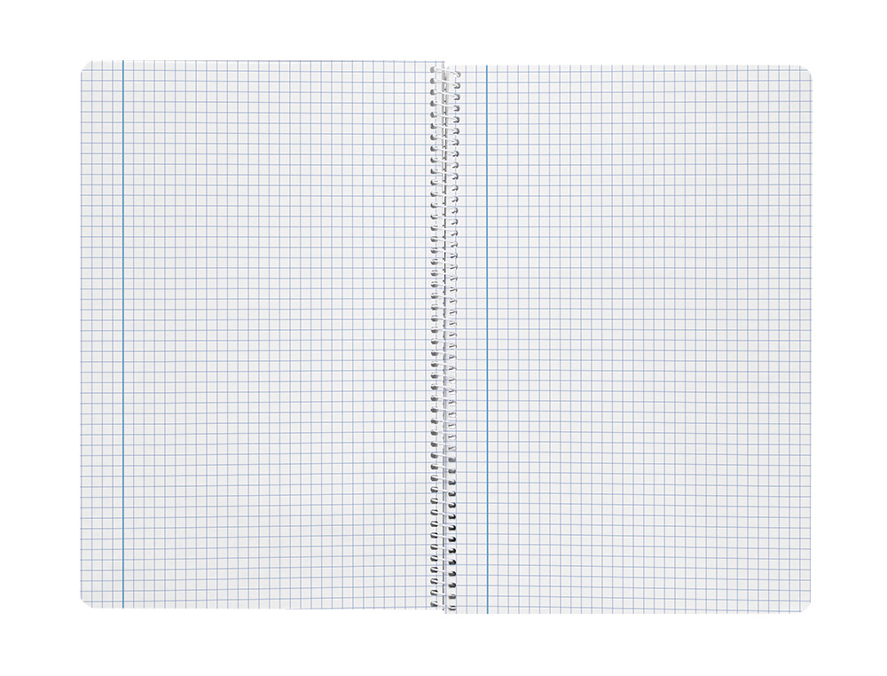 CUADERNO ESPIRAL LIDERPAPEL A4 SMART TAPA BLANDA 80H 75GR CUADRO 4MM CON MARGEN COLOR VIOLETA