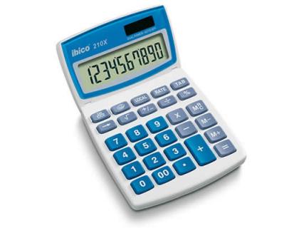 CALCULADORA IBICO 210X SOBREMESA 10 DIGITOS 166X104X11 MM